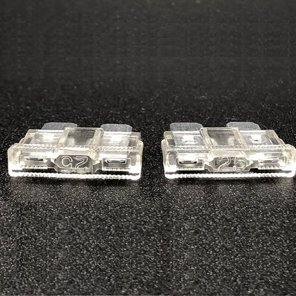 100Pcs 50Pcs Car Fuse Assortment Set Profile Middle Size Blade Type Fuse Auto Car Truck 2-35A Fuse with Box Clip